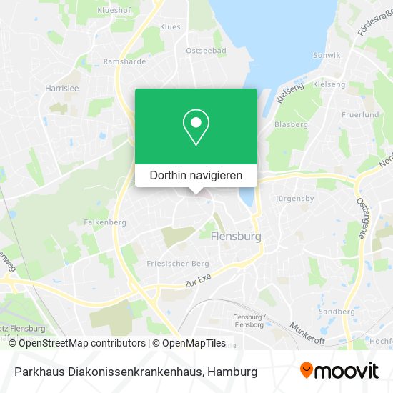 Parkhaus Diakonissenkrankenhaus Karte