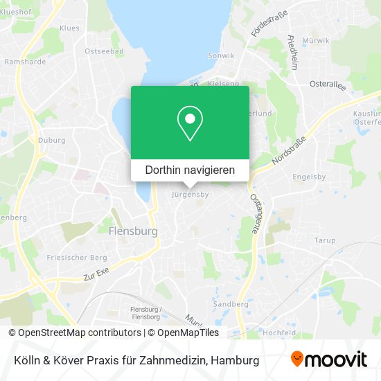 Kölln & Köver Praxis für Zahnmedizin Karte