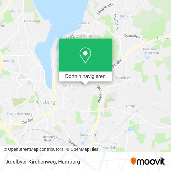 Adelbyer Kirchenweg Karte