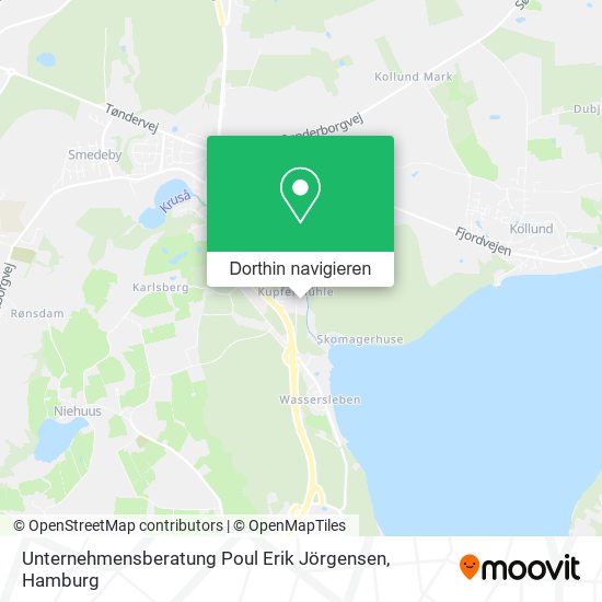 Unternehmensberatung Poul Erik Jörgensen Karte