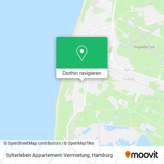 Sylterleben Appartement-Vermietung Karte