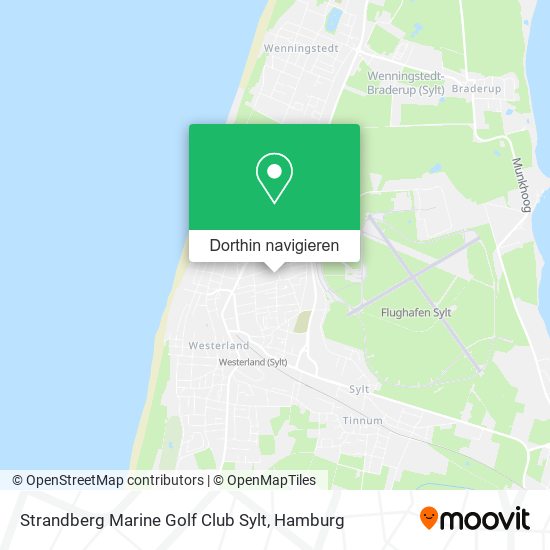 Strandberg Marine Golf Club Sylt Karte