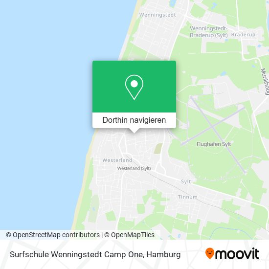 Surfschule Wenningstedt Camp One Karte