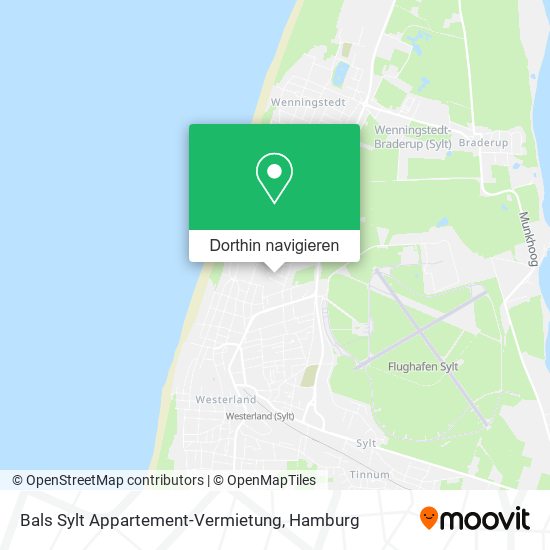 Bals Sylt Appartement-Vermietung Karte