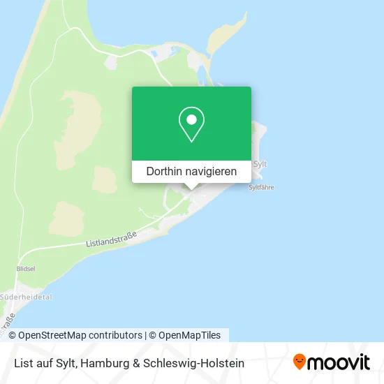 List auf Sylt Karte