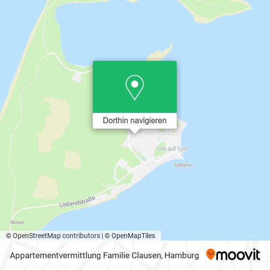 Appartementvermittlung Familie Clausen Karte