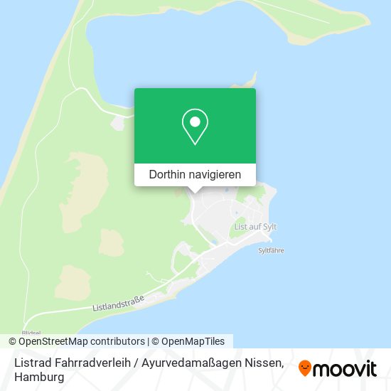 Listrad Fahrradverleih / Ayurvedamaßagen Nissen Karte