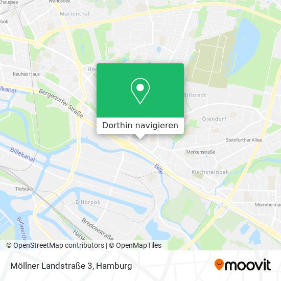 Möllner Landstraße 3 Karte