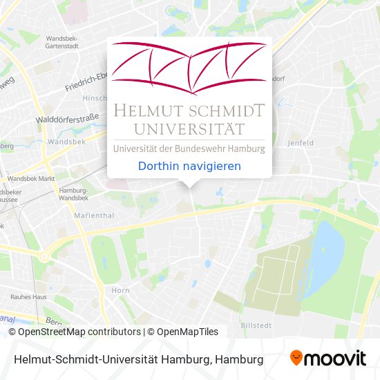 Helmut-Schmidt-Universität Hamburg Karte