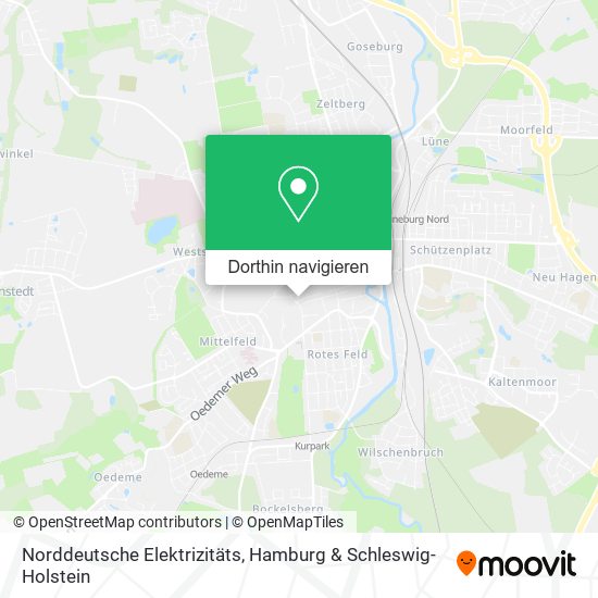 Norddeutsche Elektrizitäts Karte