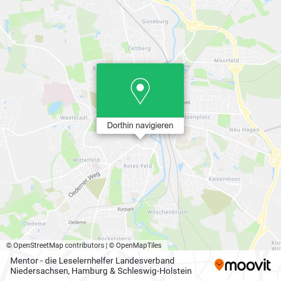Mentor - die Leselernhelfer Landesverband Niedersachsen Karte