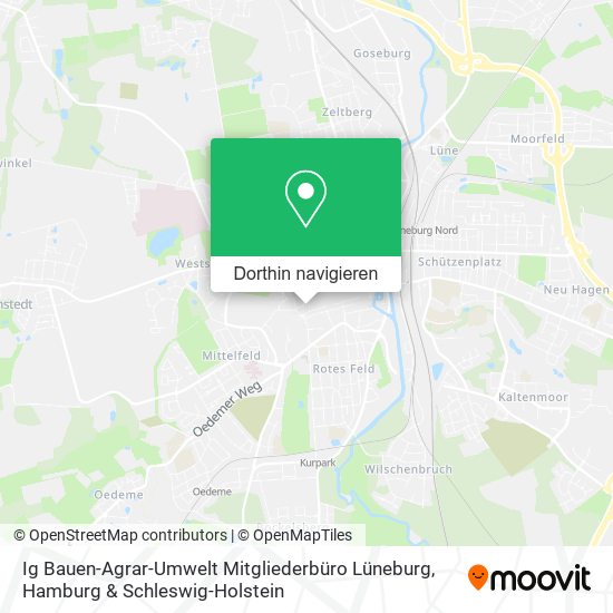 Ig Bauen-Agrar-Umwelt Mitgliederbüro Lüneburg Karte