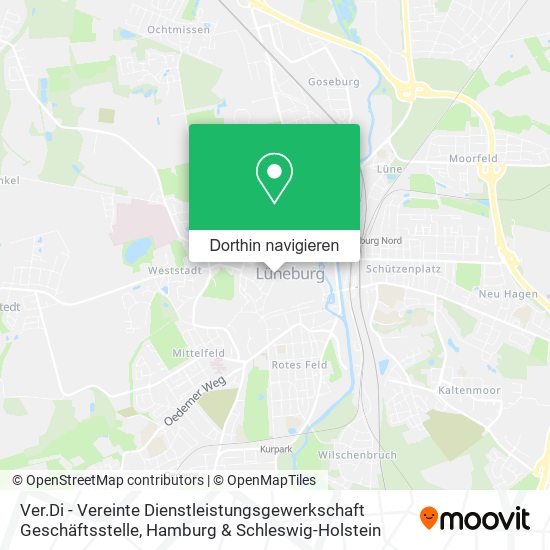 Ver.Di - Vereinte Dienstleistungsgewerkschaft Geschäftsstelle Karte