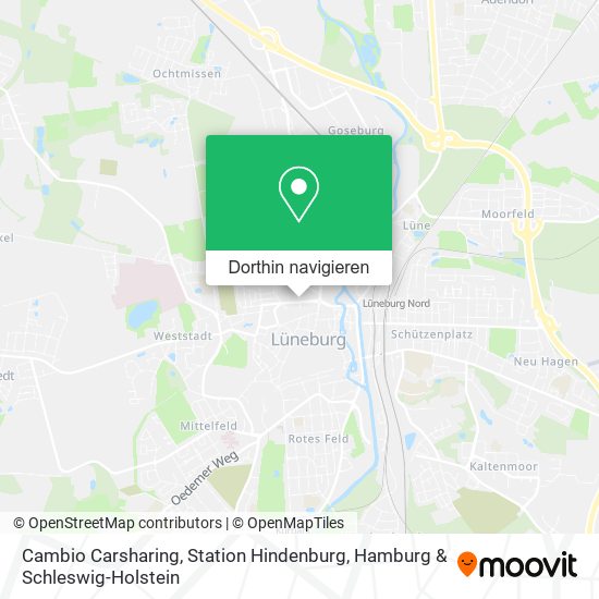 Cambio Carsharing, Station Hindenburg Karte