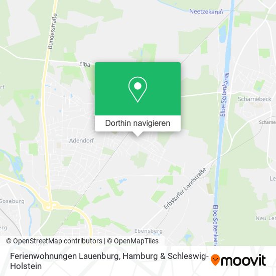 Ferienwohnungen Lauenburg Karte