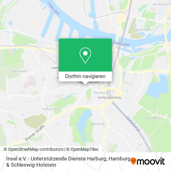Insel e.V. - Unterstützende Dienste Harburg Karte