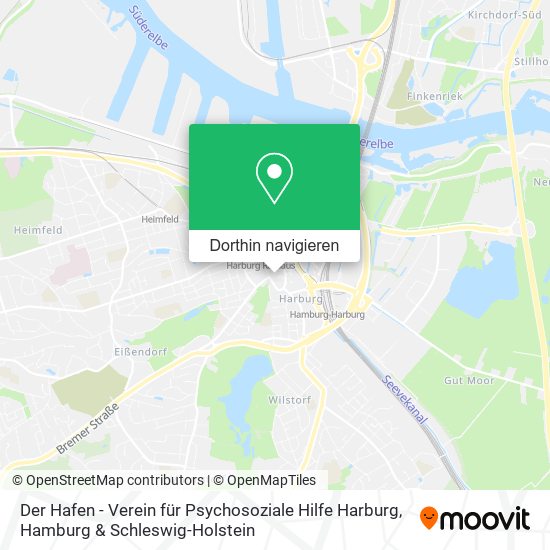 Der Hafen - Verein für Psychosoziale Hilfe Harburg Karte