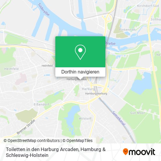 Toiletten in den Harburg Arcaden Karte