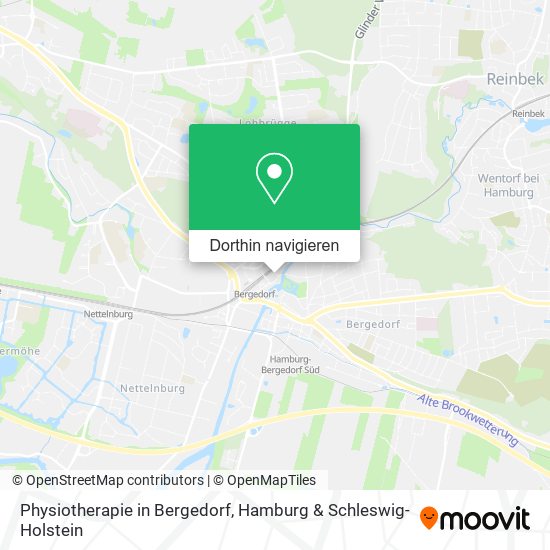 Physiotherapie in Bergedorf Karte