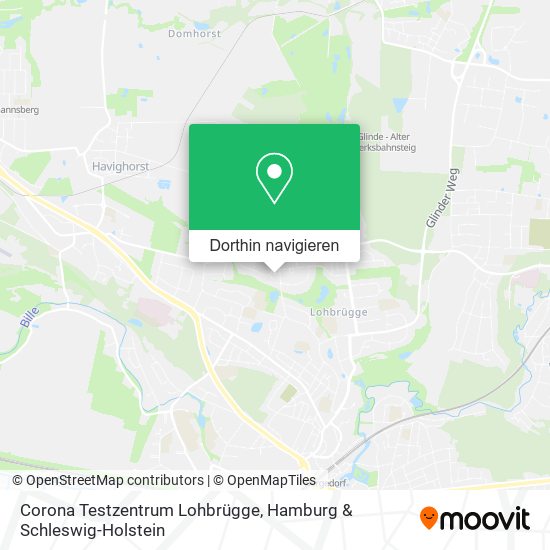 Corona Testzentrum Lohbrügge Karte