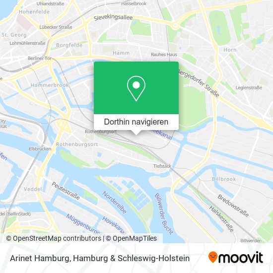 Arinet Hamburg Karte
