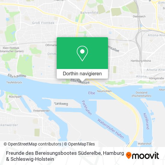 Freunde des Bereisungsbootes Süderelbe Karte