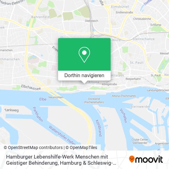 Hamburger Lebenshilfe-Werk Menschen mit Geistiger Behinderung Karte
