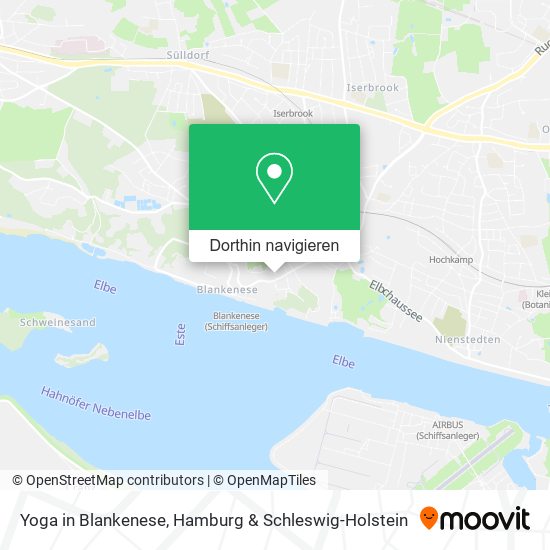 Yoga in Blankenese Karte