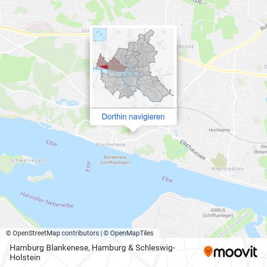 Hamburg Blankenese Karte