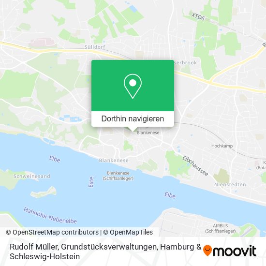 Rudolf Müller, Grundstücksverwaltungen Karte