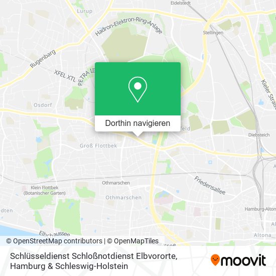 Schlüsseldienst Schloßnotdienst Elbvororte Karte