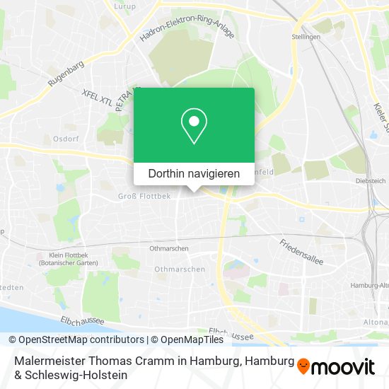 Malermeister Thomas Cramm in Hamburg Karte