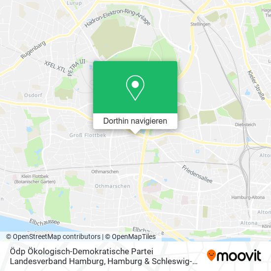 Ödp Ökologisch-Demokratische Partei Landesverband Hamburg Karte