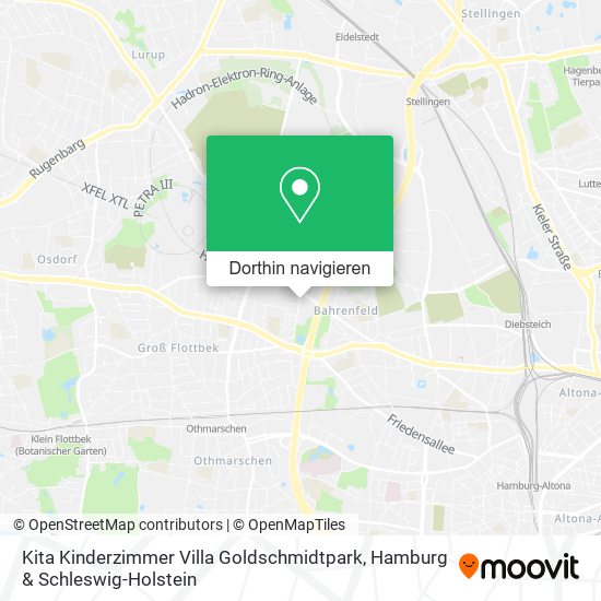 Kita Kinderzimmer Villa Goldschmidtpark Karte