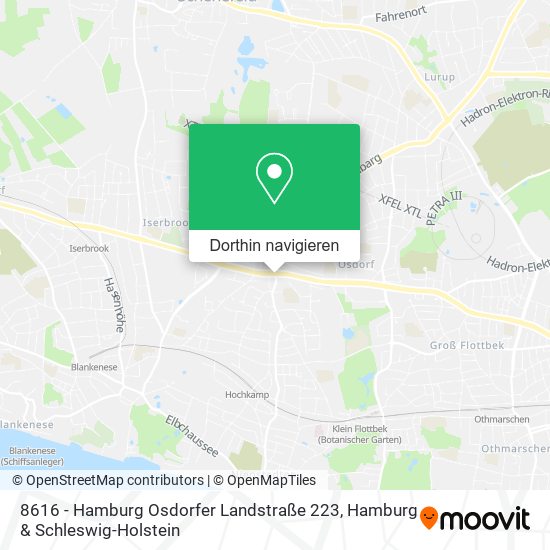8616 - Hamburg Osdorfer Landstraße 223 Karte