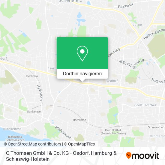 C.Thomsen GmbH & Co. KG - Osdorf Karte