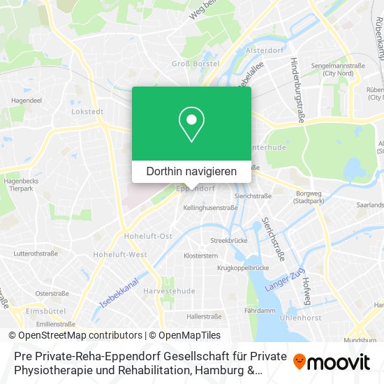 Pre Private-Reha-Eppendorf Gesellschaft für Private Physiotherapie und Rehabilitation Karte