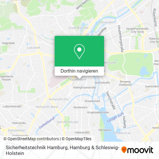 Sicherheitstechnik Hamburg Karte