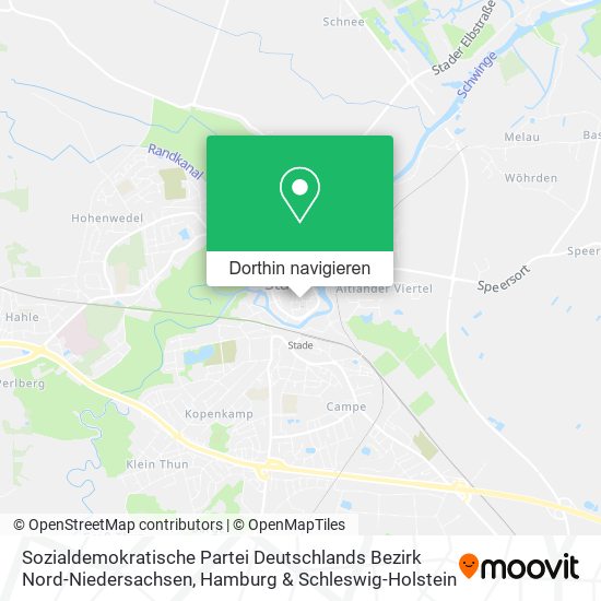 Sozialdemokratische Partei Deutschlands Bezirk Nord-Niedersachsen Karte