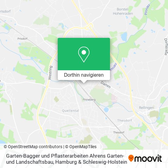 Garten-Bagger und Pflasterarbeiten Ahrens Garten- und Landschaftsbau Karte