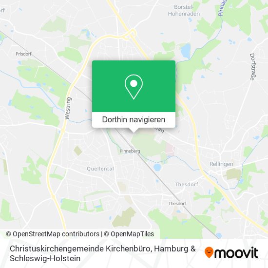 Christuskirchengemeinde Kirchenbüro Karte