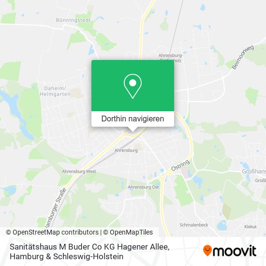 Sanitätshaus M Buder Co KG Hagener Allee Karte