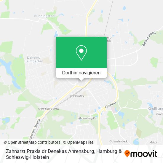 Zahnarzt Praxis dr Denekas Ahrensburg Karte