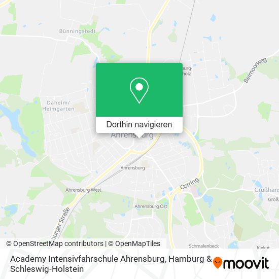 Academy Intensivfahrschule Ahrensburg Karte