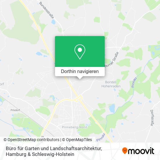 Büro für Garten und Landschaftsarchitektur Karte