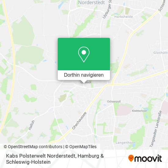 Kabs Polsterwelt Norderstedt Karte
