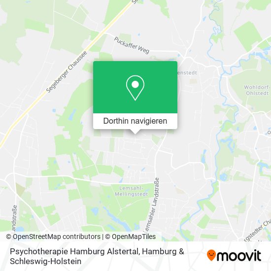 Psychotherapie Hamburg Alstertal Karte