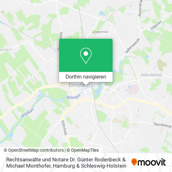 Rechtsanwälte und Notare Dr. Günter Rodenbeck & Michael Monthofer Karte