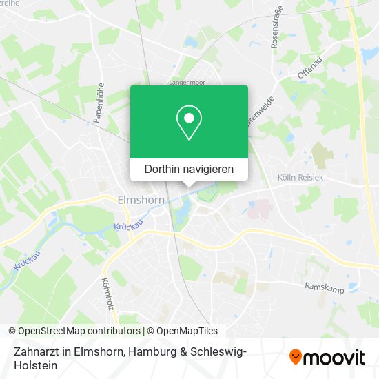 Zahnarzt in Elmshorn Karte