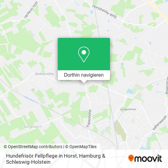 Hundefrisör Fellpflege in Horst Karte